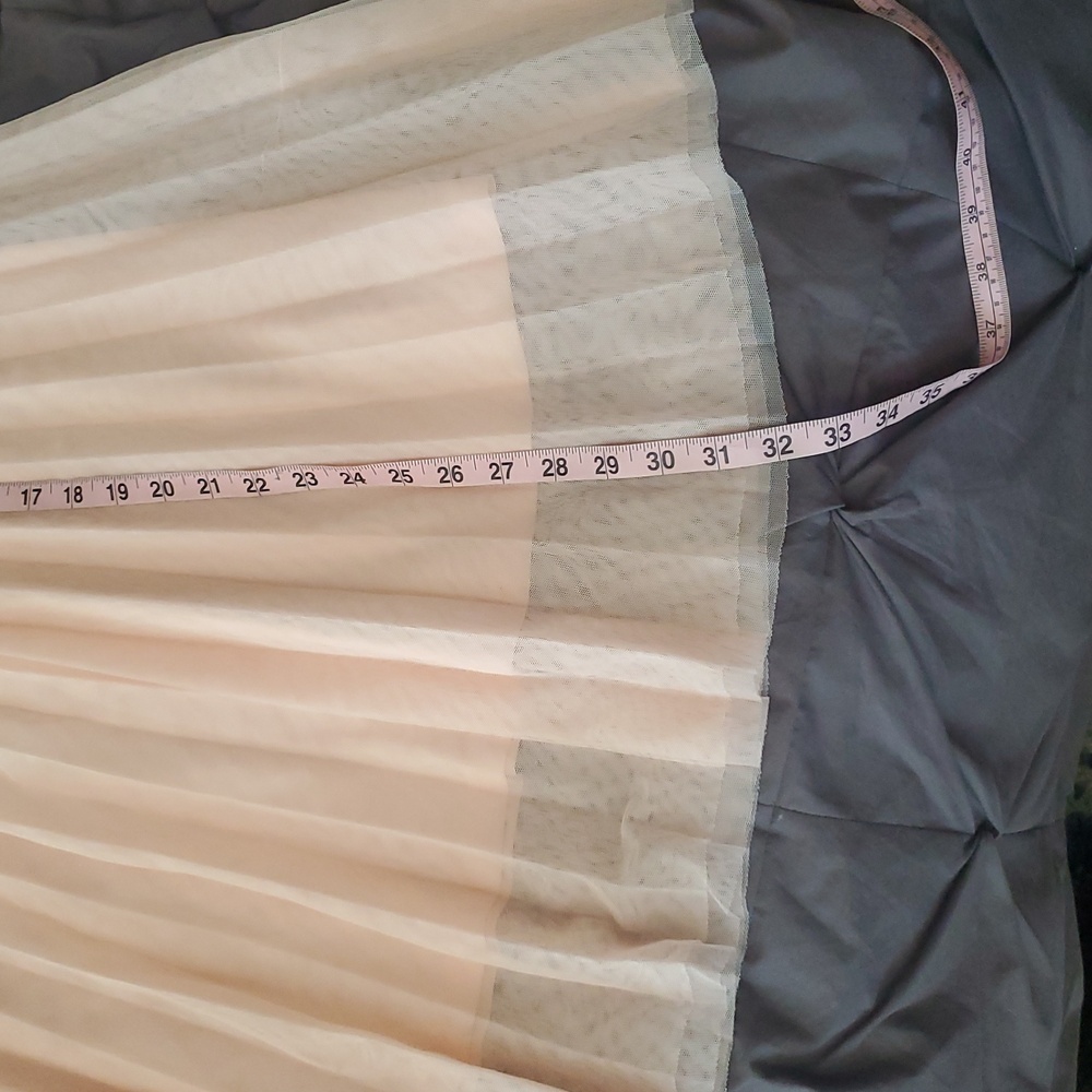 Haute Monde Blush A-Line Tulle Skirt - Picture 4 of 4